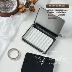 Manicure Watercolor One-piece Flip Small Iron Box 24-piece Portable Mini Palette - 18 Style - View 1
