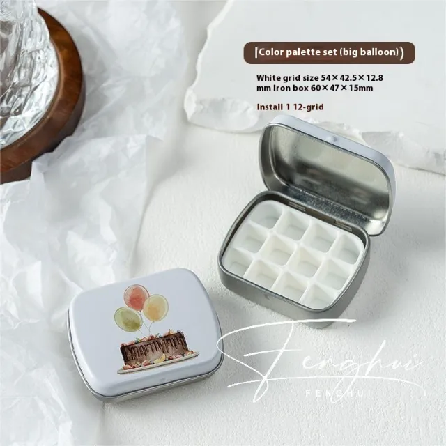 Manicure Watercolor One piece Flip Small Iron Box 24 piece Portable Mini Palette I Style - Shop at LoveMi
