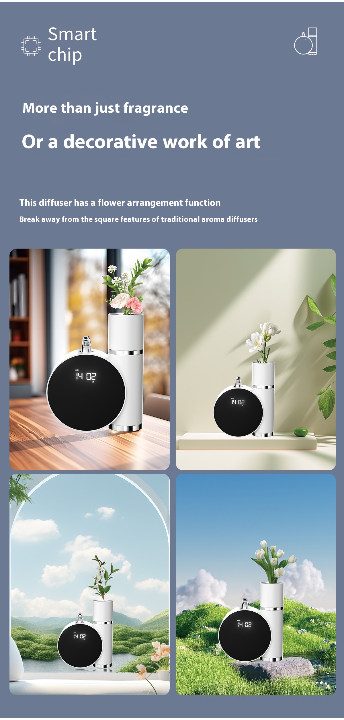 Title 4, Large Capacity Smart Ultrasonic Aroma Diffuser ...