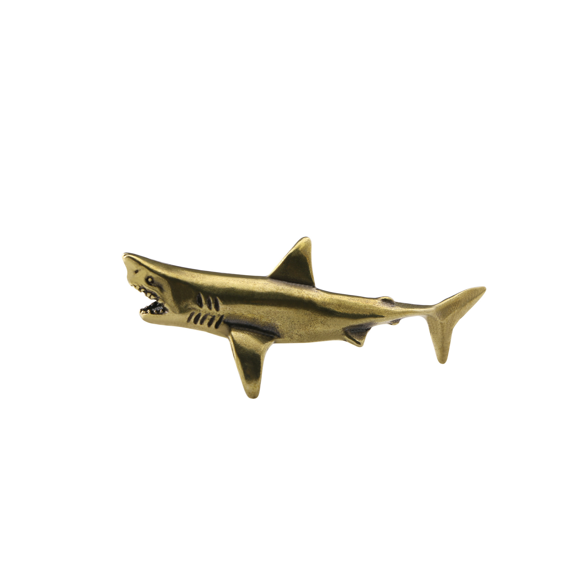 Title 6, Antique Reproduction Brass Shark Ornaments Tea ...