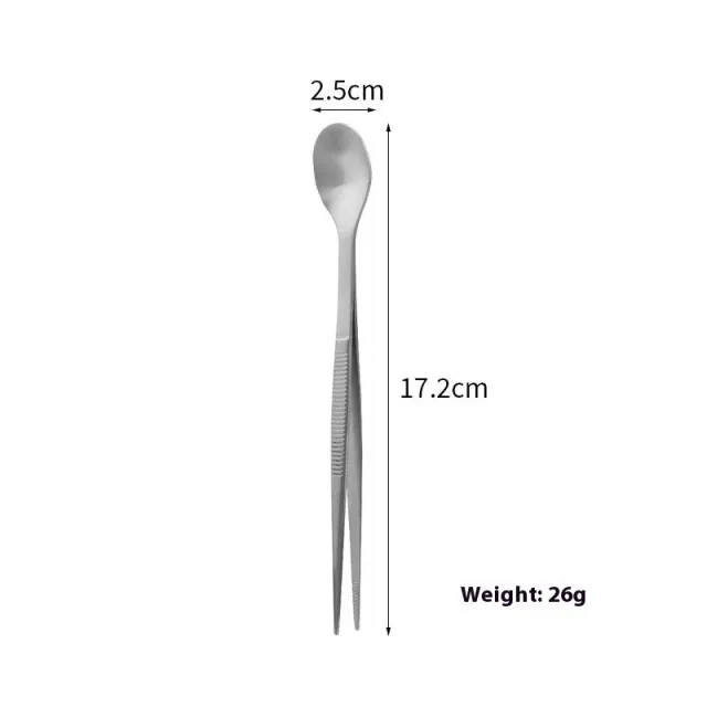 Stainless Steel Buffet Barbecue Clip Silver Tasting Spoon - Shop at LoveMi
