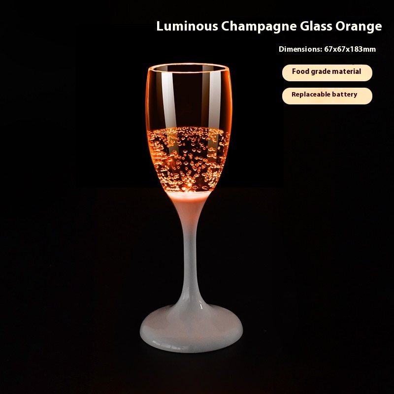 Champagne Glass Orange