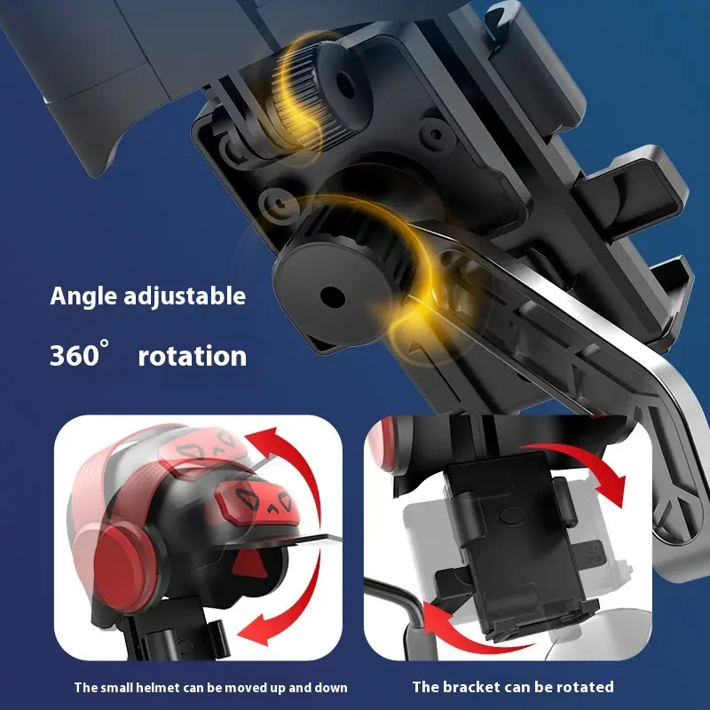 Small Helmet Mobile Phone Bracket Electric Car Take-out Rider Motorcycle Mount