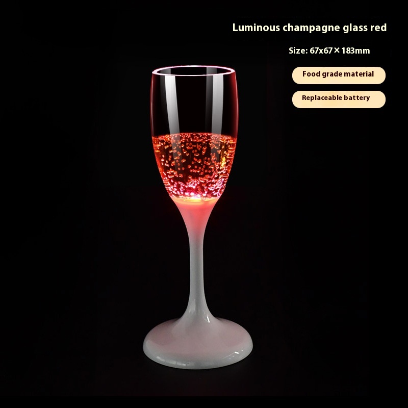 Champagne Glass Red