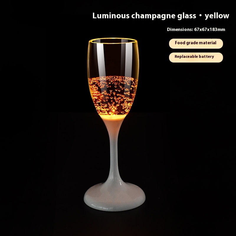 Champagne Glass Yellow