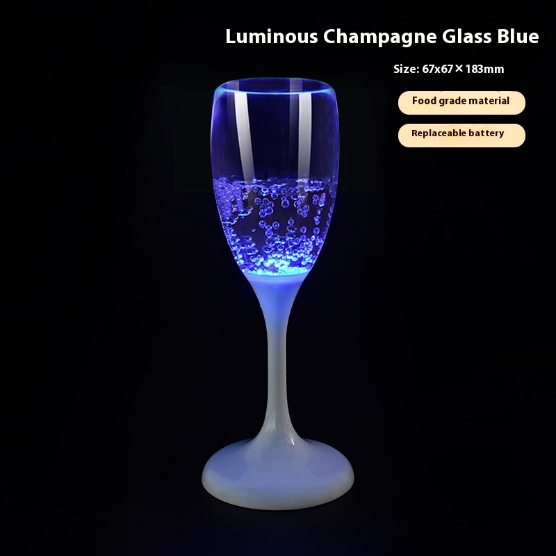 Champagne Glass Blue