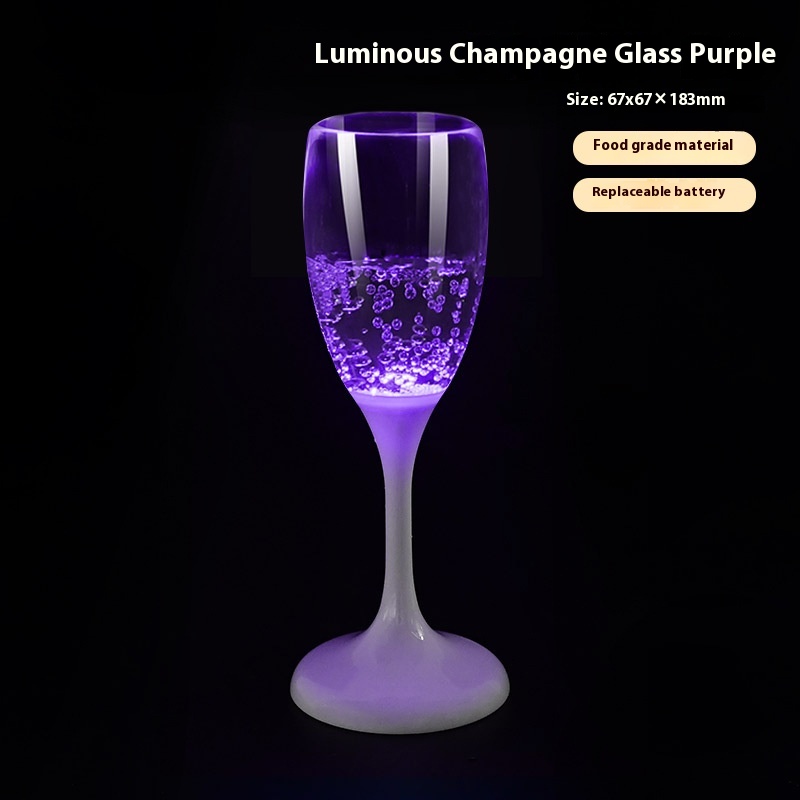 Champagne Glass Purple