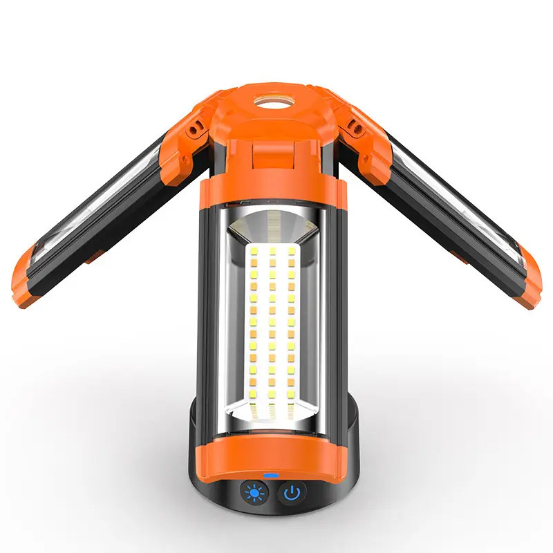Multifunctional Folding Charging Camping Lantern With Bracket Flashlight