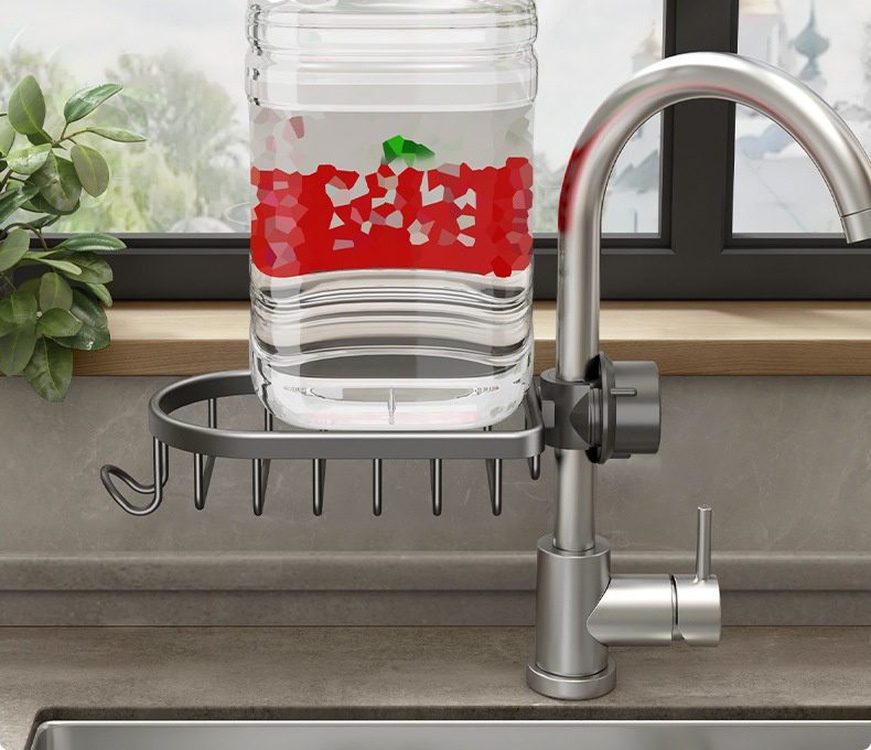 Title 2, Kitchen Faucet Scullery Multifunctional Storage...