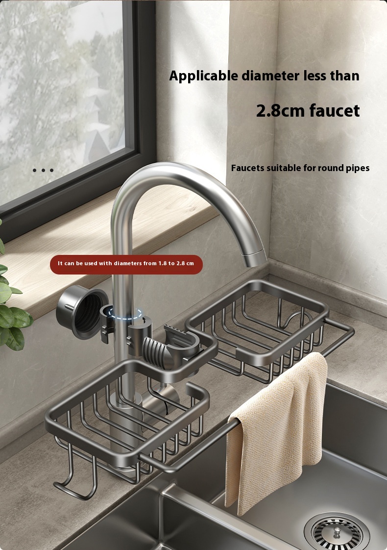 Title 19, Kitchen Faucet Scullery Multifunctional Storage...