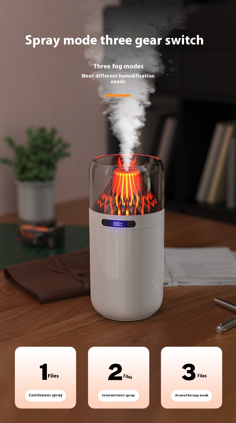 Title 4, Volcano USB Small Digital Display Humidifier