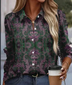 Women's 3D Sequin Gradient Printing Loose Casual Top - Lq2210271-5Xl - View 1