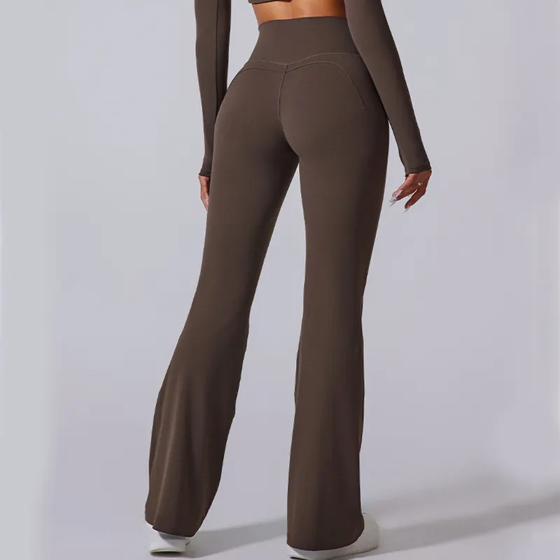 Women's Flared Pants Yoga High Waist Slim