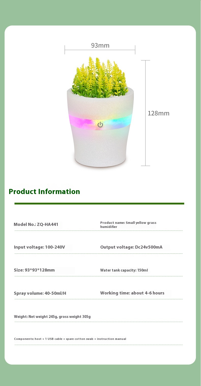 Title 13, Household Desk Mute Timing Small Air Atomizing ...