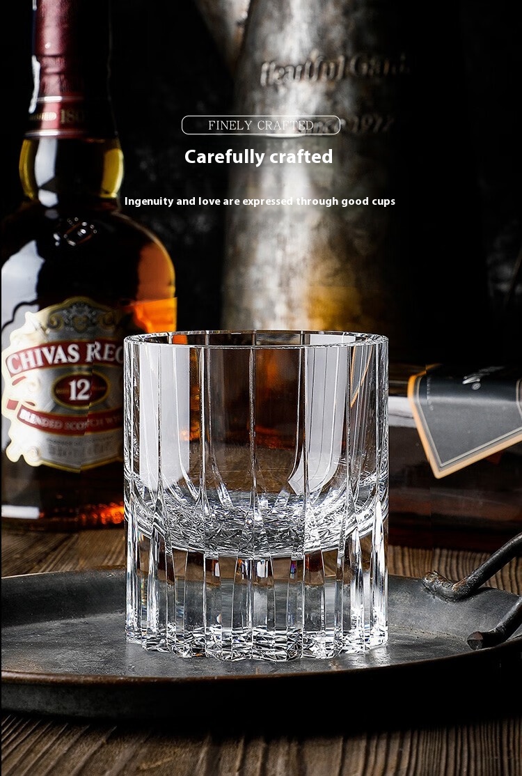 Title 8, K9 Crystal Handmade Lead-free Whiskey Glass. En...