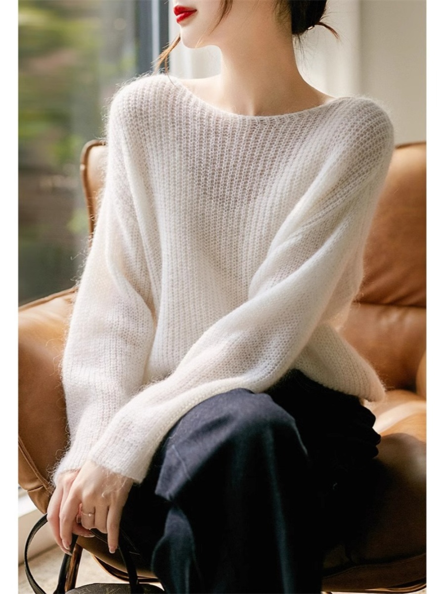 Title 4, French Style Loose And Idle Knitwear Top