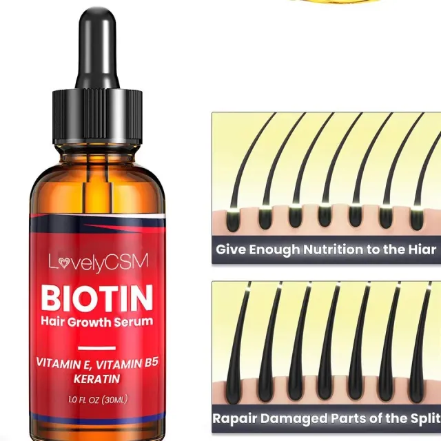 Anti hair Loss Serum Ginger Oil Serum Hair Regeneration Care Biotin 30Ml - Shop at LoveMi