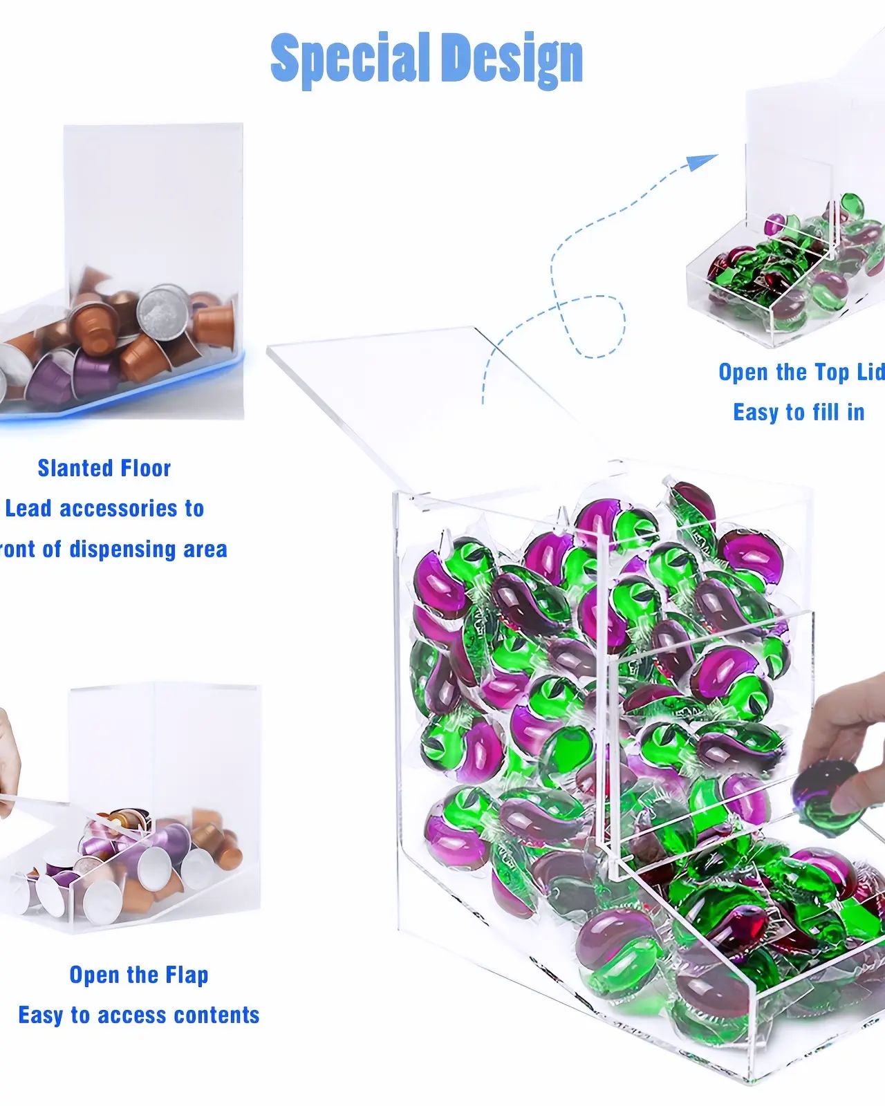 Title 5, Capsule Coffee Storage Box Laundry Condensate B...