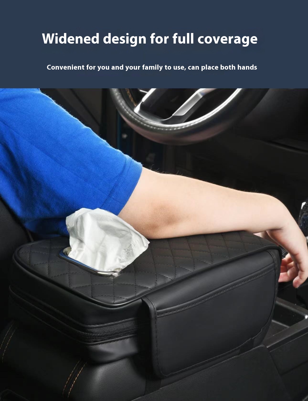 Title 2, Universal Car Armrest Box Cushion Vehicle-mount...