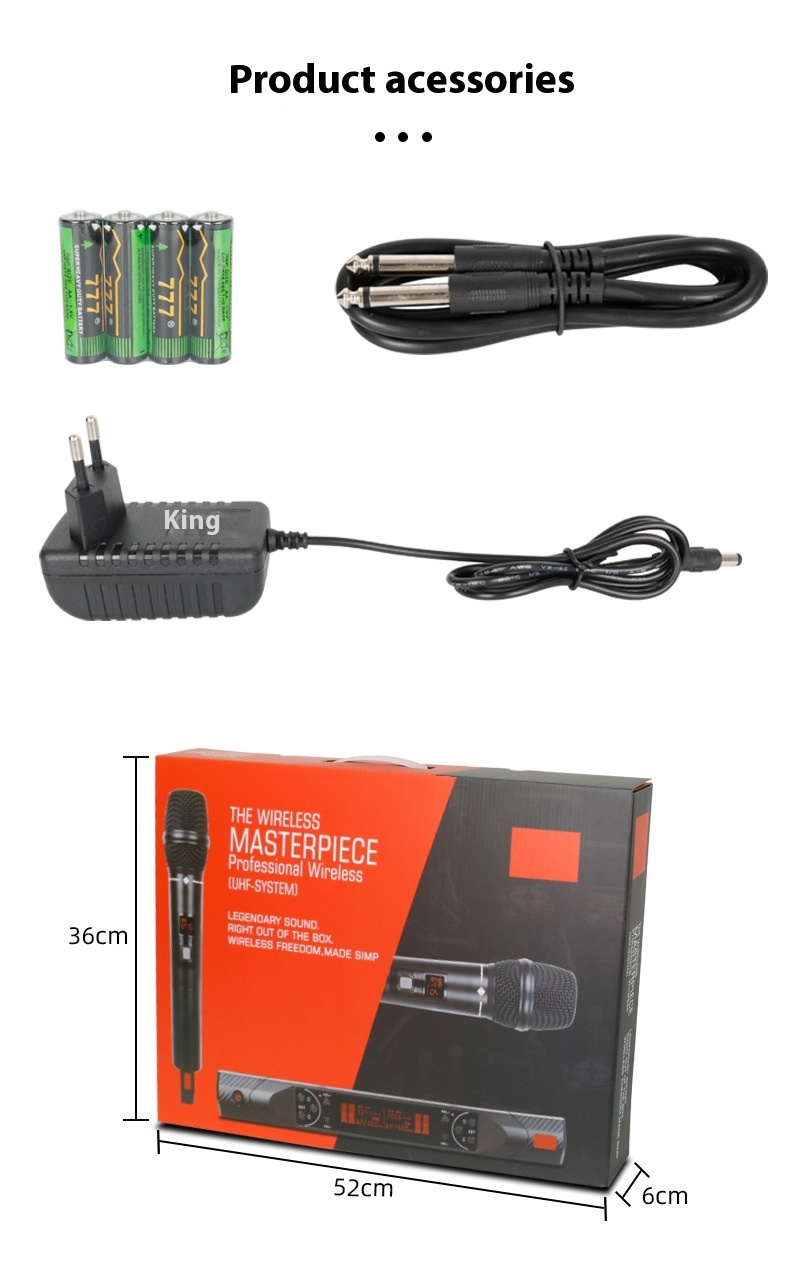 Wireless Microphone One-to-two FM Stage Performance Microphone - Image 2