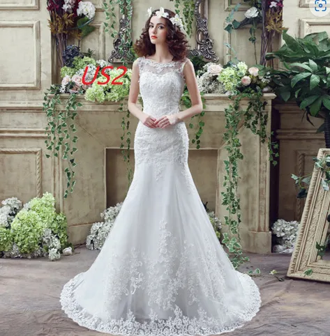 Bride Trailing Wedding Dress sexy Lace Mermaid Wedding DressW Ivory - Shop at LoveMi