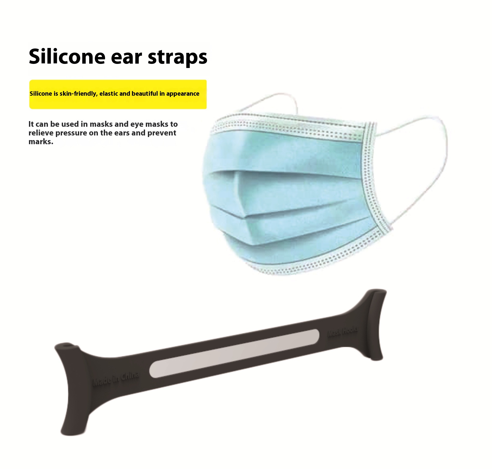 Title 5, Silicone Anti-strangulation Ear Mask Extension ...