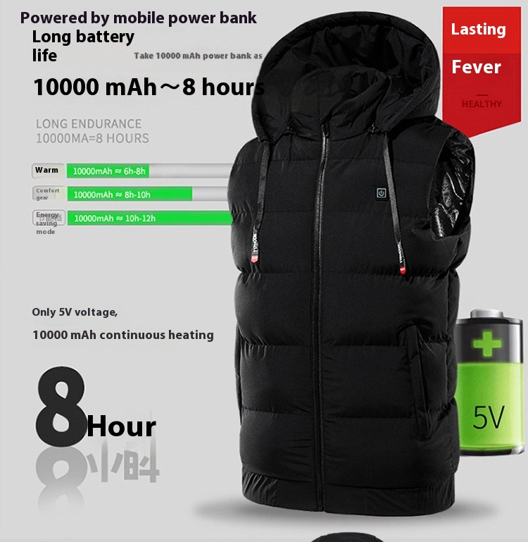 Title 12, Usb Charging Smart Electric Heating Vest Self-h...