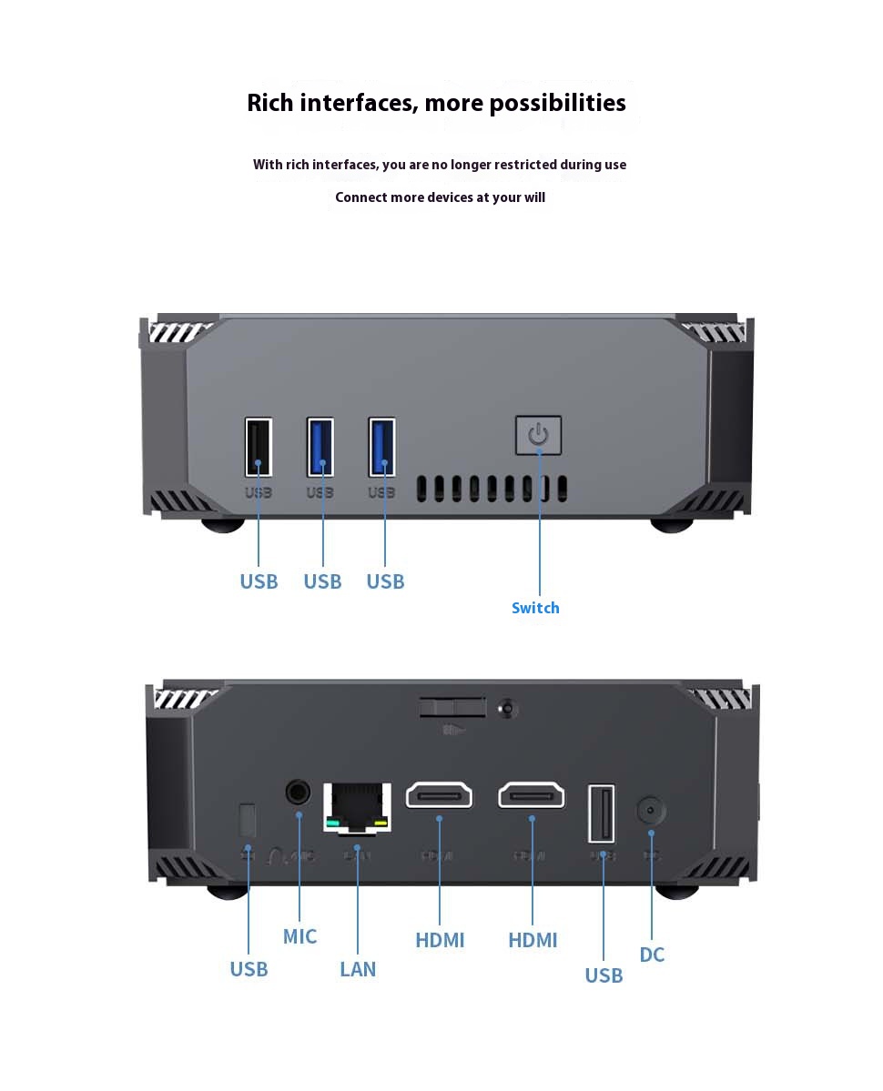 Title 2, Scalable Hard Disk Optional WIFI6 Supports Thre...