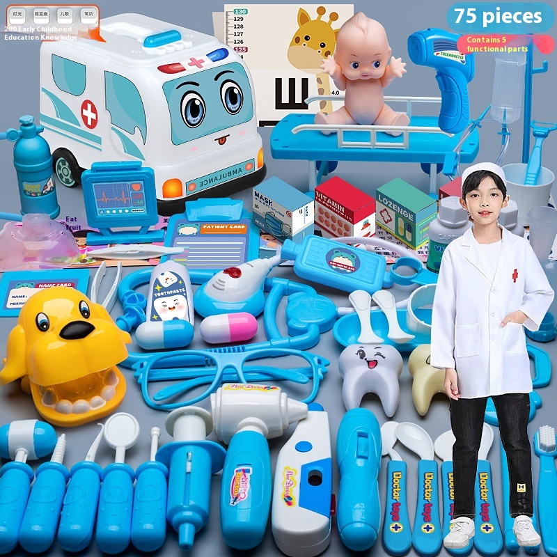 2 Blue Car 75 Pieces