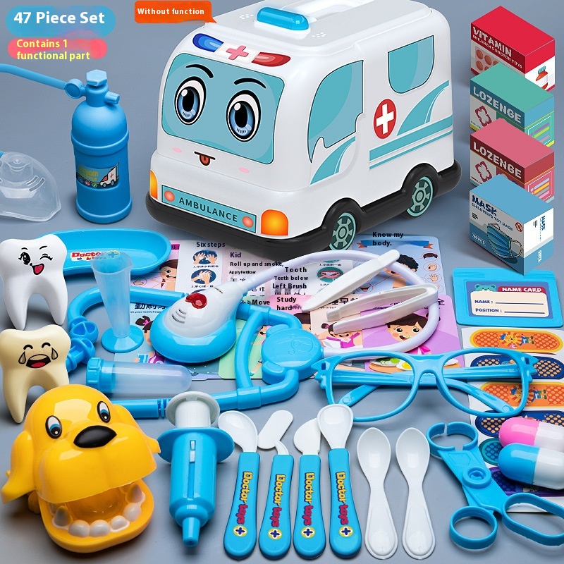 Blue Car 47 Pieces