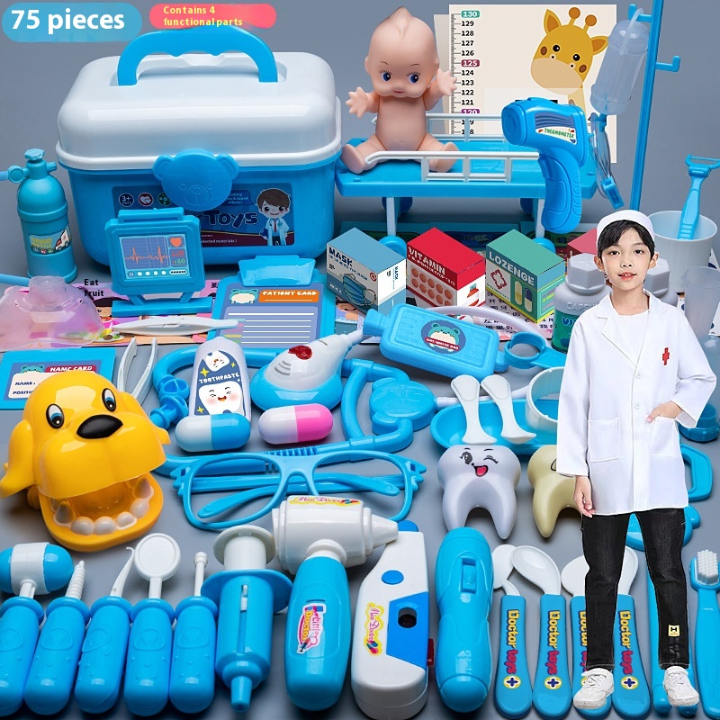 Blue Car 75 Pieces