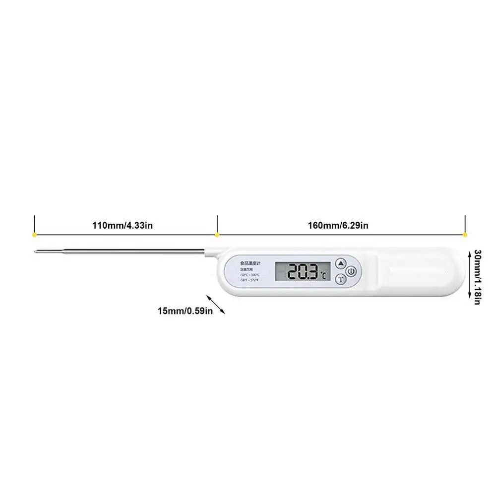 Title 9, Öl-Klapp-Sonden-Thermometer für Lebensmittel, p...