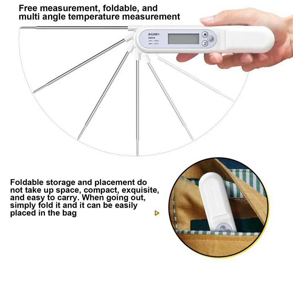 Title 3, Oil Folding Probe Type Food Thermometer