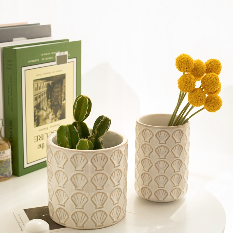 Title 3, Good-looking Embossed Ceramic Storage Container...