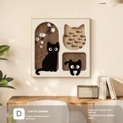 Cute Cat Dining Roomliving Room Cream Style Desktop Decorative Painting - D Cat Fat Home Run - View 1