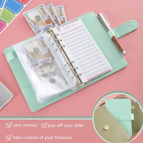 Macaron Loose-leaf Leather Notebook