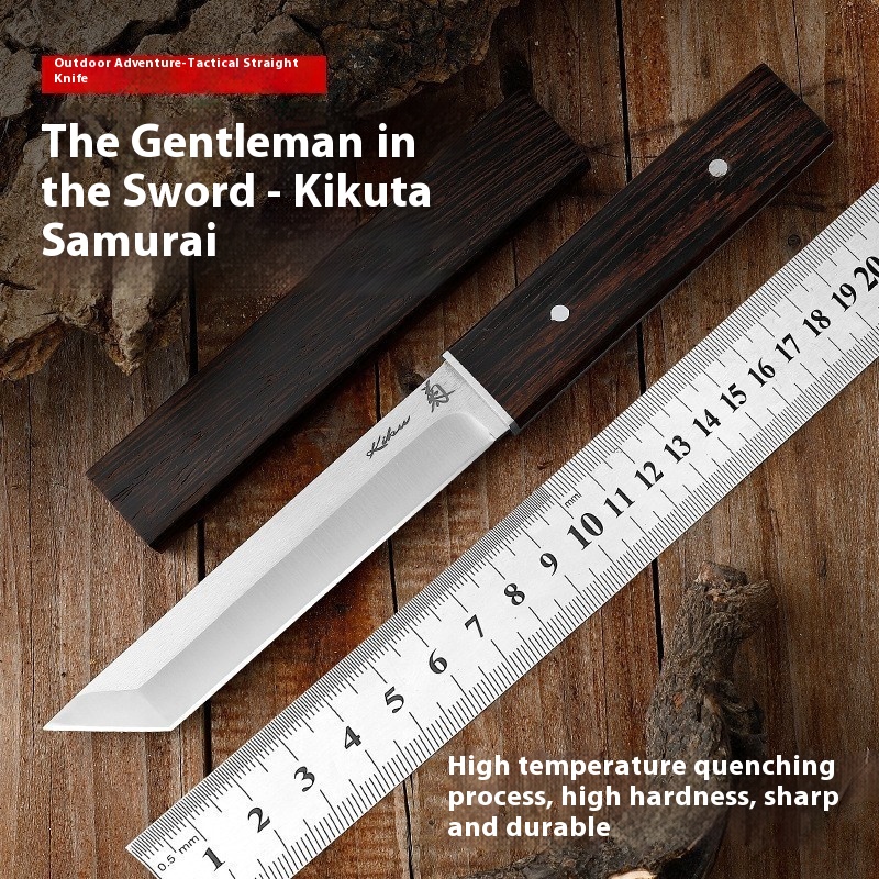 Title 5, Outdoor Knife Self-defense High Hardness D2 Ste...