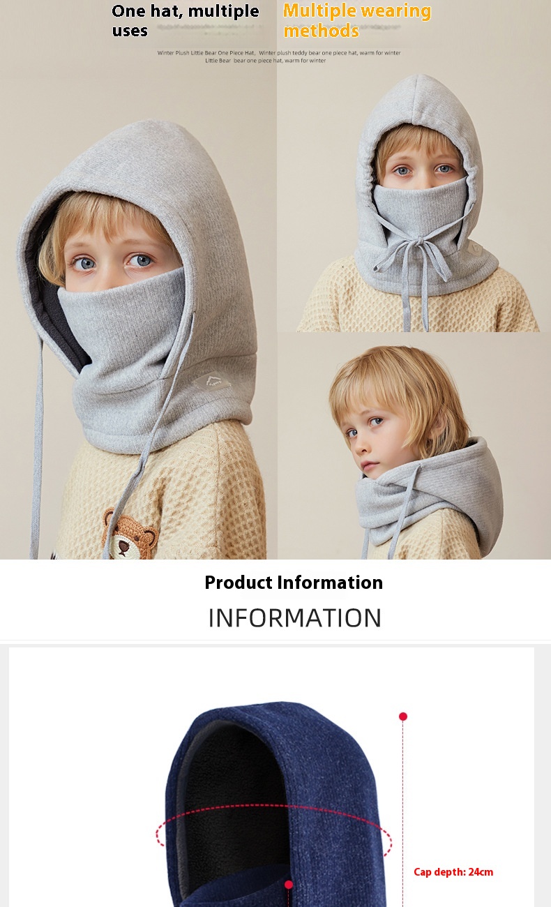 Title 6, Kälteschutz-Fleece-Gehörschutz, Kindermaske, Sc...