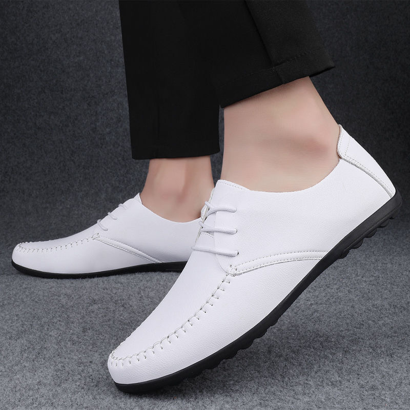 Title 3, Mens Business Casual Breathable Leather Shoes....