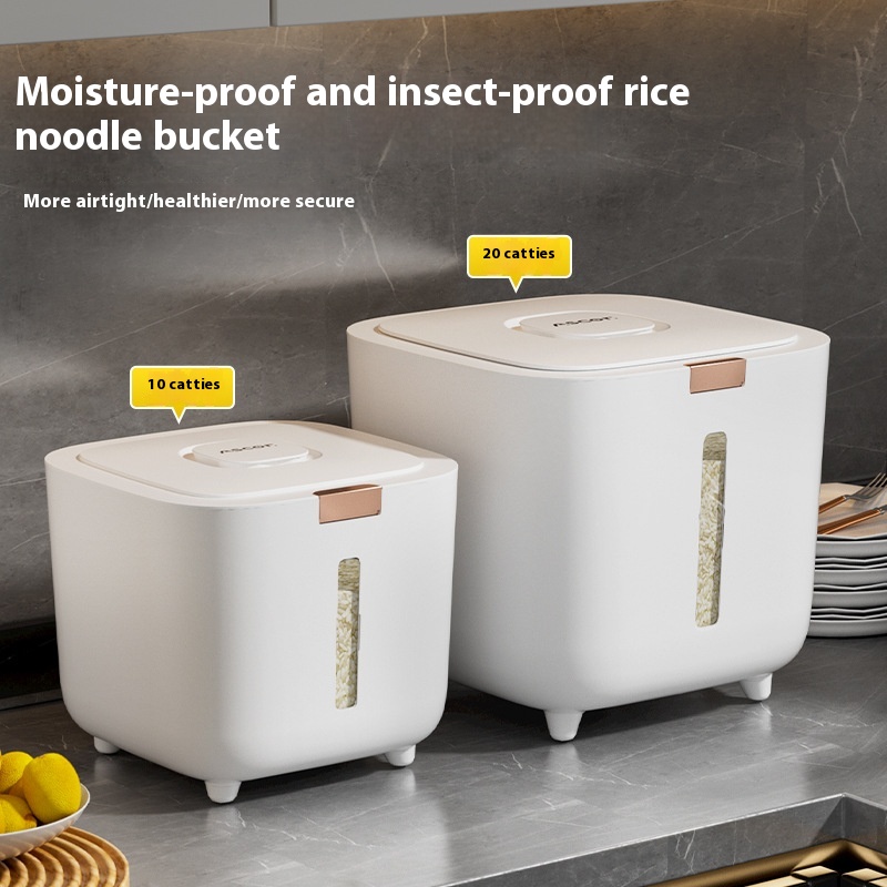 Title 7, Rice Bucket Household Insect-proof Moisture-pro...