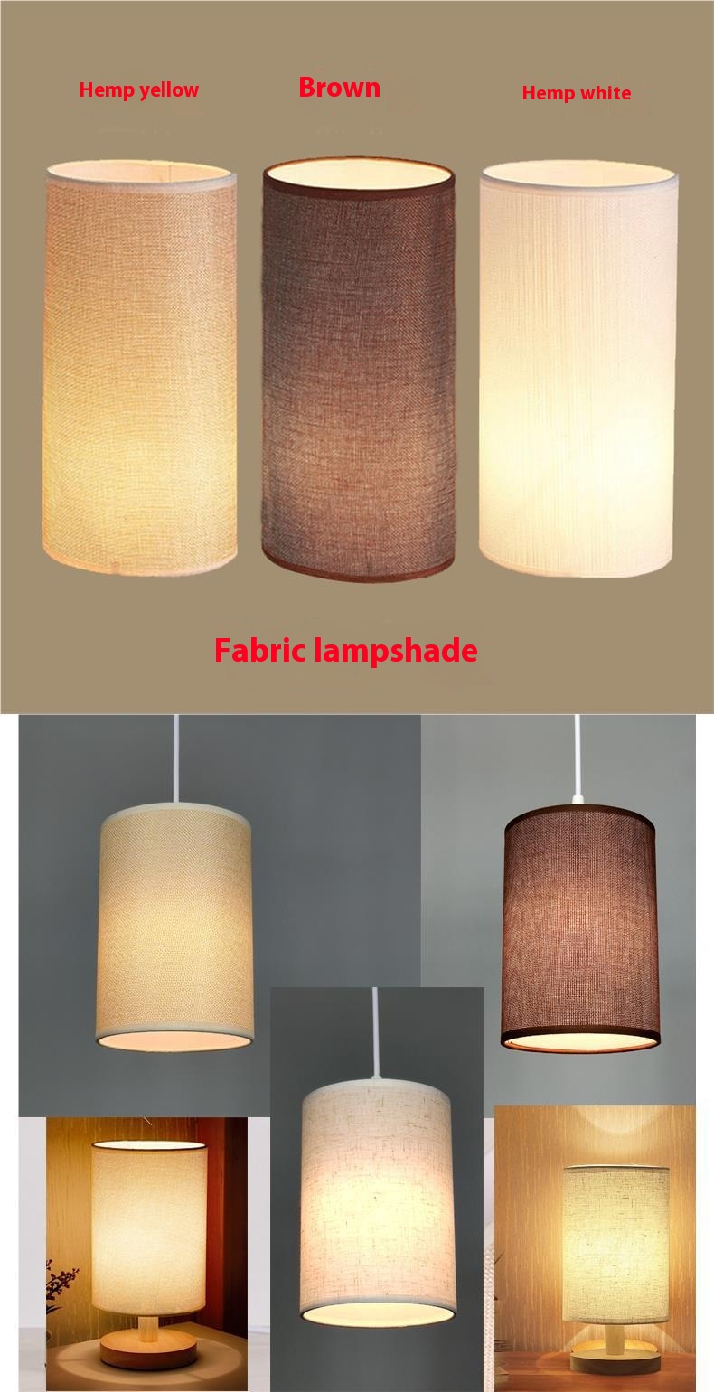 Title 4, Straight Linen Lamp Shade Simple Light for a co...