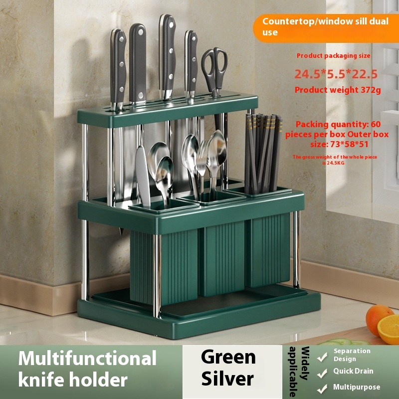 Title 1, Multifunctional Kitchen Storage Rack Knife And ...