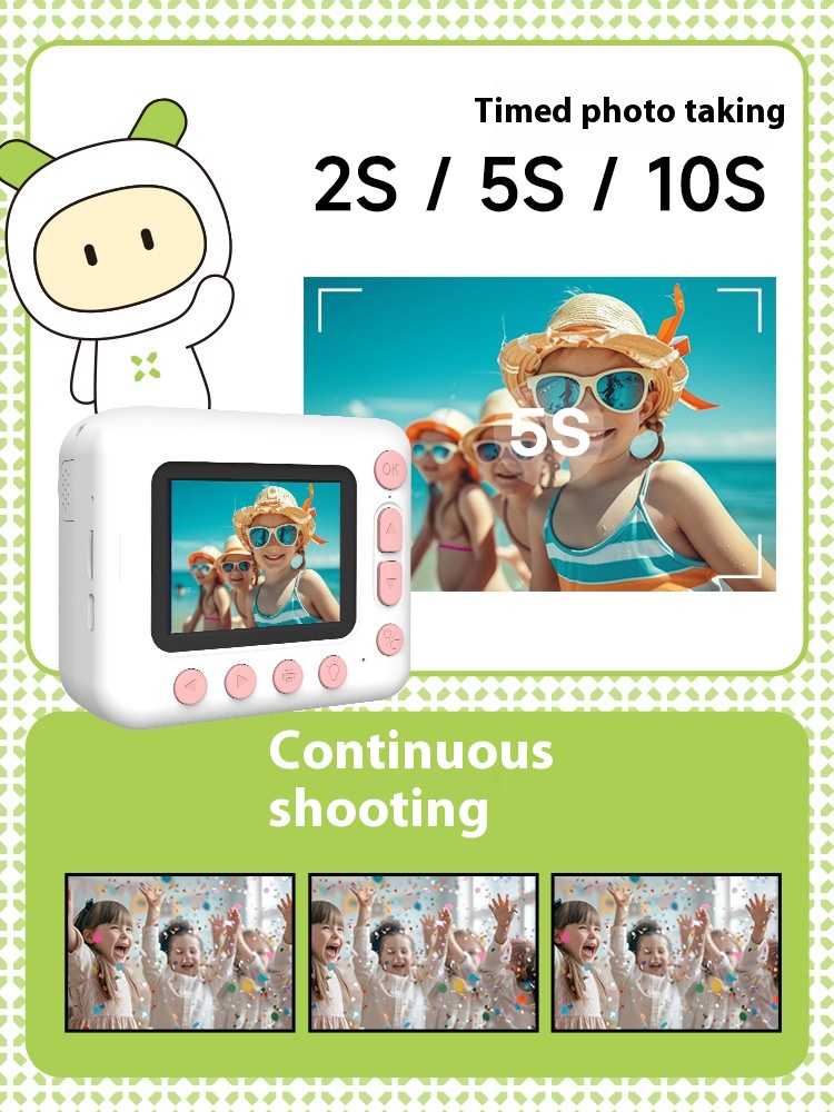 Title 5, Fotocamera per bambini con stampa 1080p Selfie ...