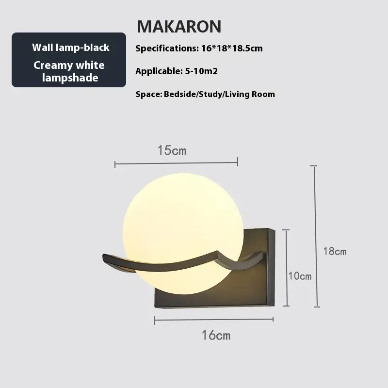 Modern Minimalist Bedroom Bedside Wall Lamp