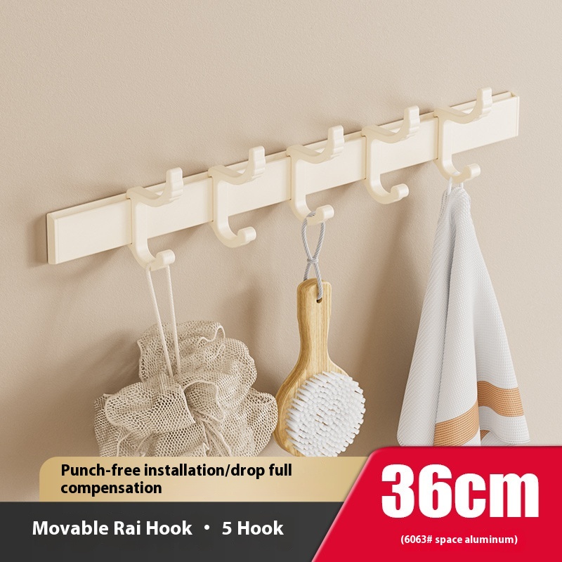 Cream Color Row Hook 5 Hooks