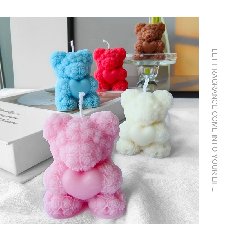 Title 1, Rose Bear Aromatherapy Candle Creative Bedroom ...