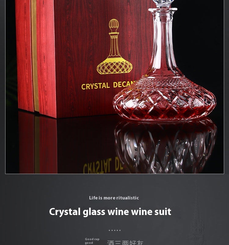 Title 8, Home Crystal Glass Red Wine Wine Decanter Gift Box