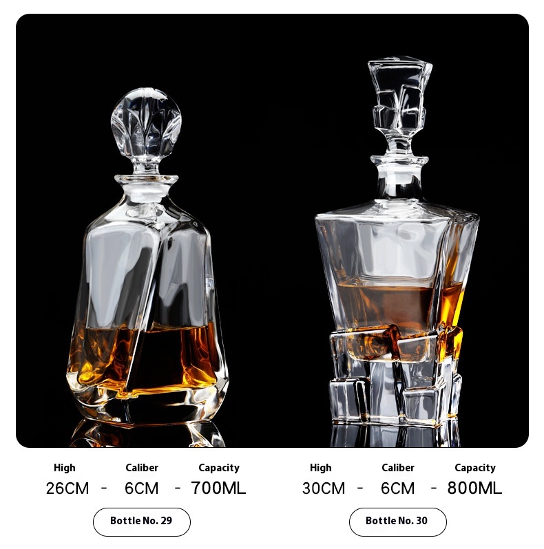 Title 6, Household Sealed Crystal Glass Wine Bottle With...