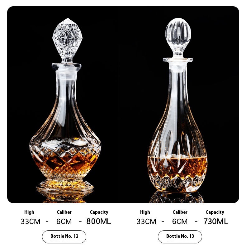 Title 13, Household Sealed Crystal Glass Wine Bottle With...