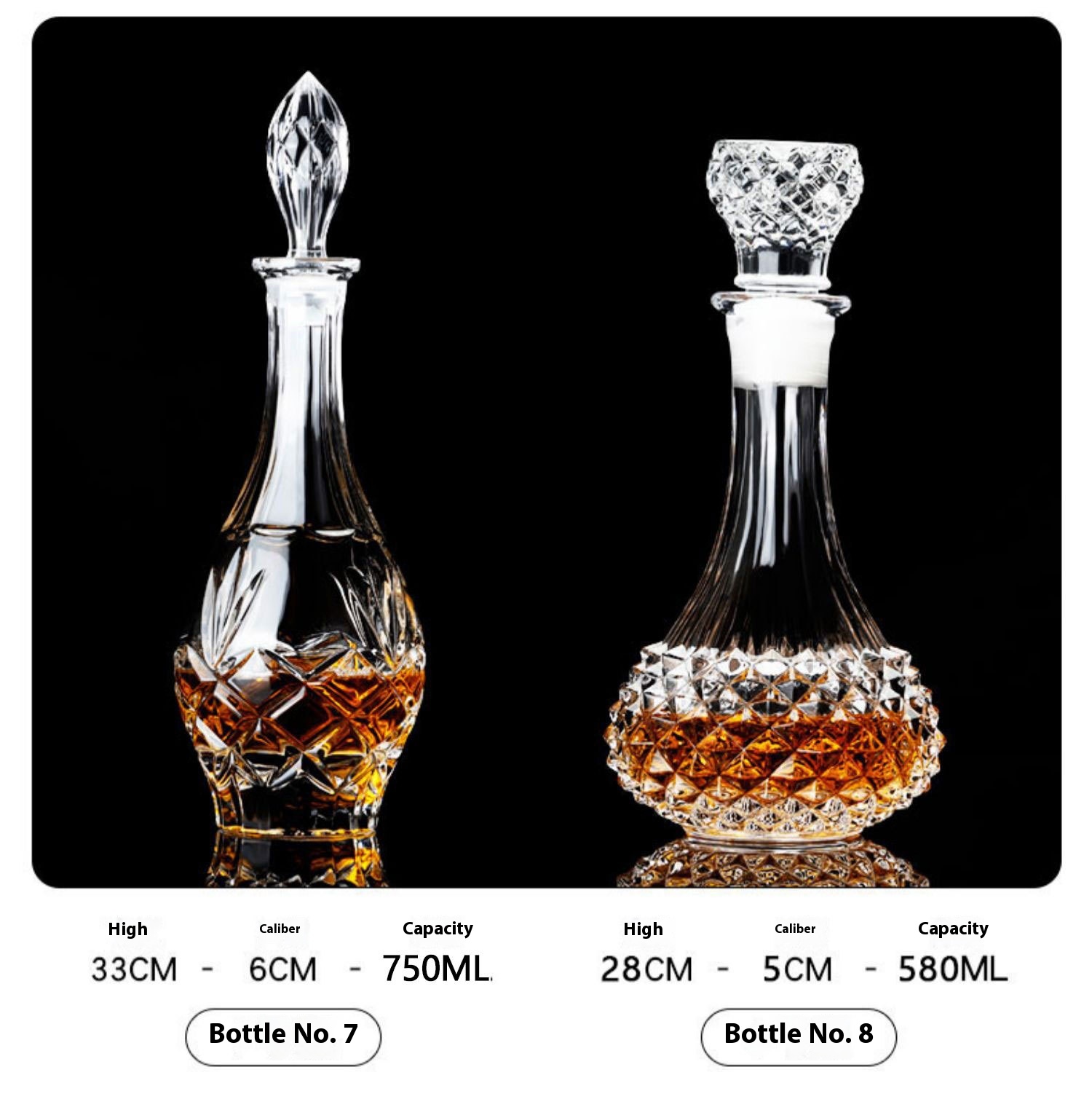 Title 7, Household Sealed Crystal Glass Wine Bottle With...